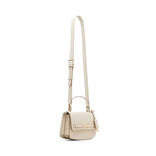 Anne Klein Women's Belted Flap Saddle with Convertible Strap, Parchment by Anne Klein - Used condition - Image 2