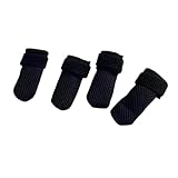 4 PCS Cat Mittens to Prevent Scratching, Mesh Breathable Cats Shoes, Adjustable Cat Anti Scratch Gloves for Cats When Bathing and Nail Trimming(Black, S)
