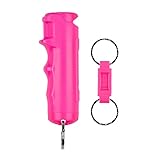 SABRE Fast Flip Top Pepper Gel Keychain with Quick Release for Easy Access, Gel is Safer, Maximum Police Strength Pepper Spray in Gel Stream, Easier to Use with Finger Grip for Accurate Aim