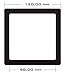DEMCiflex Computer Dust Filter, 120mm OD Square, Black Frame/Black Mesh