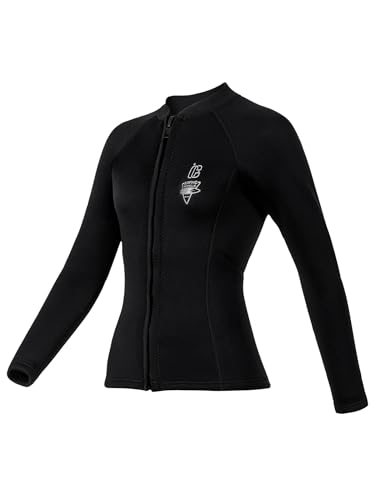 Chaqueta de traje de neopreno térmica de 3mm para mujer, deportiva, para buceo, navegación y vadear miniatura 2