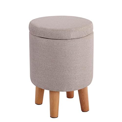 Repose-Pieds Rond Confortable pour Soulager vos Jambes et Ranger le Salon