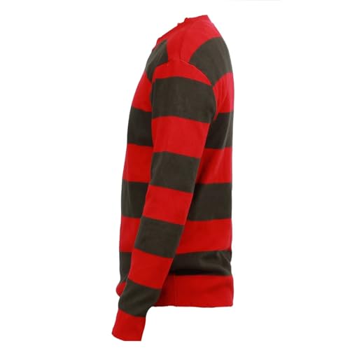 Disfraz infantil Halloween suéter rayas verde y rojo miniatura 5