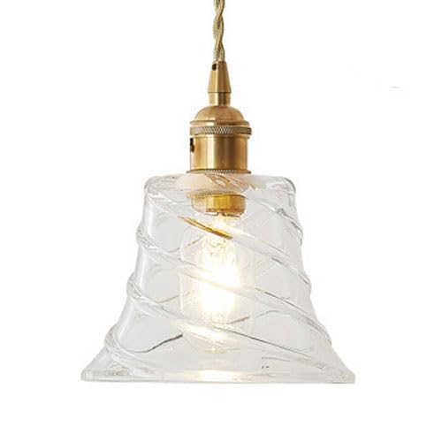 E14 Light Source Single Head Chaner, Personalized Glass Pendant Lamp Shade, Flush Mount Ceiling Hanging Light, Living Room Dining Room Hallway Decoration Light Fixtures