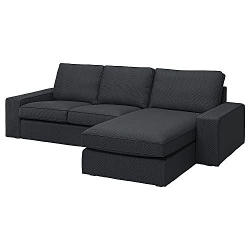 Prodotto in Svezia ProTuning KIVIK Divano 3 posti con chaise longue, Tresund antracite