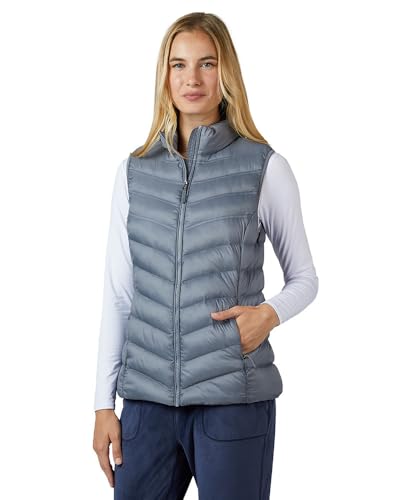 32 Degrees Heat Women's Lightweight Packable Vest | Zippered Pockets | Layering | Tradewinds, Large