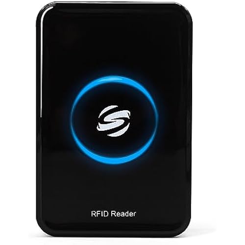 RFID Reader - Metal Case ID IC Card Reader Long Range 125KHz/13.56Mhz Dual Frequency Reads TK4001 EM4100 NFC Card MFS50S70 and Other 14443A Protocol Tags