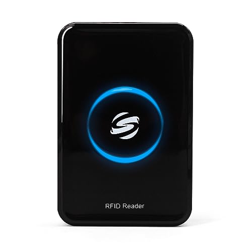Ajfwm RFID Reader - Metal Case ID IC Card Reader Long Range 125KHz/13.56Mhz Dual Frequency Reads TK4001 EM4100 NFC Card MFS50S70 and Other 14443A Protocol Tags by Ajfwm - Used condition - US$16.99