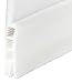 Under Door Sweep door draft stopper Weather Stripping Door Bottom Seal Strip, 2" Width x 39" Length (White)