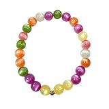 Conjunto de collar y pulsera con cuentas que cambian de color - Gargantilla de resina reactiva al sol | Joyería de playa de verano apilable impermeable para mujeres y niñas | Joyería mágica sensible a