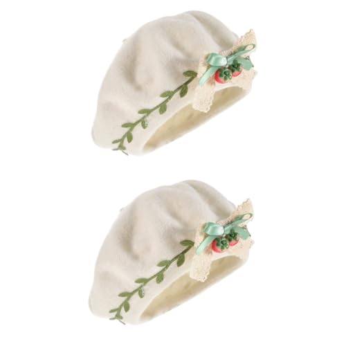 Chapeau béret fraise en laine pour femme : l'accessoire de mode kawaii élégant pour vos sorties