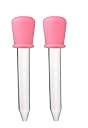 Mini Baby Silicone Baby Medicine Feeder Dropper Graduated Pipette Liquid Food Dropper (5 ml) (Pack of 2, Pink) gallery image