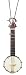 Miniature Banjo Christmas Ornament 4"