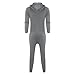 ZYXTIM Onesies for Adults Hooded Jumpsuit Rompers Zip Up Long Sleeve Playsuit One Piece Tracksuit Christmas Matching Pjs