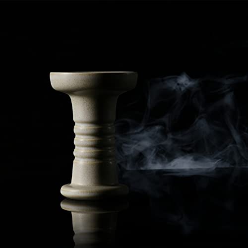 Shisha kopf Kitosun Venus Hookah Bowl Schale mit Rand kompatibel mit HMD Provost (altweiß)