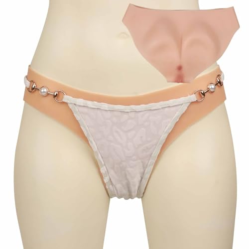 Panty falsa vagina de silicona realista bragas sissy transgénero