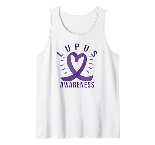 LUPUS AWARENESS Cinta Morada SLE Meme Camiseta sin Mangas