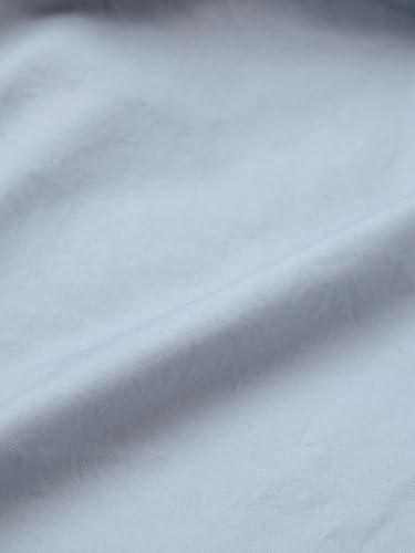 Image of The Souled Store Parachute Pants: Dusty Sky Blue Men and Boys Drawstring Waist Solid Cotton Lightweight Adjustable Hem Utility Baggy Fit Cargo Pants