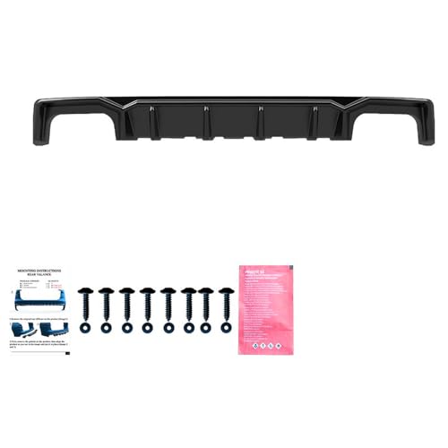 Oneway Heckdiffusor kompatibel mit Audi A6 S-Line/S6 C8 (Limousine/Avant) 2018- - Schwarz glänzend