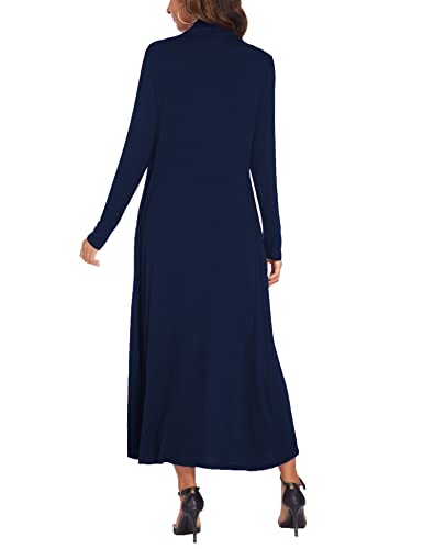 Image of Bluetime Women Floor Length Open Front Cardigan