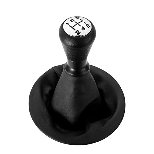 DOMENICA Pommeau de Levier de Vitesse avec Soufflet Compatible pour Peugeot Partner 2008-2022 Citroen Berlingo III MK3