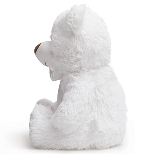 Hoho Super Color Teddy Bear Stuffed Animals Plush Stuffed Bear White 14 Inch #TOP5