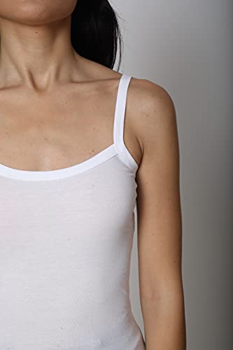 Image of Good Connection Women's Spaghetti Straps Plain Cotton Camisole Slip Seamless Tank Top