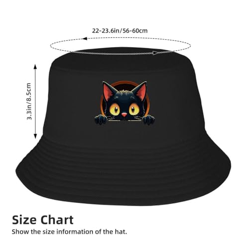 Minimalist Black Cat Glowing Eyes Cap - Lightweight Polyester Adjustable4