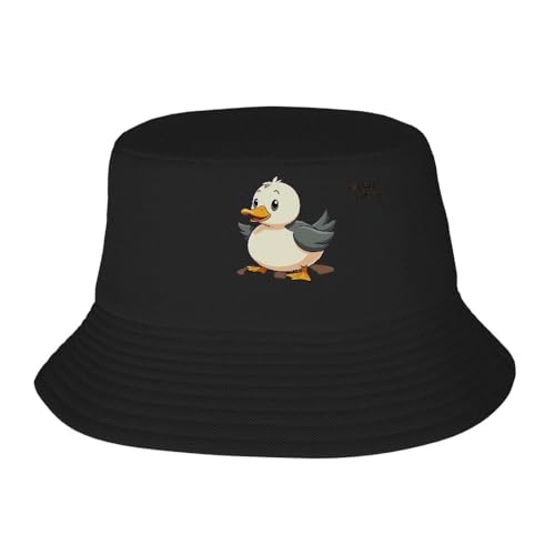 Minimalist Duck Cartoon Multicolor Gradient Cap - Lightweight Polyester Adjustable
