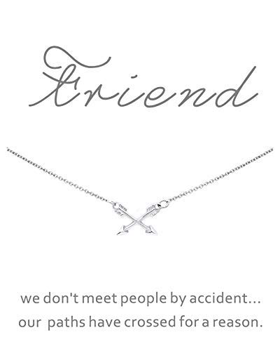 Best Friend Cross Arrow Infinity Love Necklace 16K Gold Plated