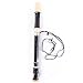 soprano recorder instrument 8 Holes Adjustable ABS Clarinet Saxophone Recorder Flute Musical Instrument Professional Universal
