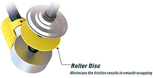 excell SF-2781A Excell Adjustable Bundler Film Dispenser Hand wrapper, Brake Film Wrapper for 1.5", 2" and 3" Core, Telescoping Spindle, Shaft adjustable from 12" to 18" in seconds, Silver