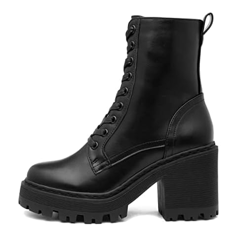 Lilley Womens Black Heeled Lace Up Boot - Size 6 UK - Black Cover