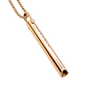 Rexhale Breathing Necklace – Designed for Daily Breathwork, Meditation, and Stress Relief – Expert-Crafted Tool to Encourage Calm, Mindfulness, and Relaxation (Gold)