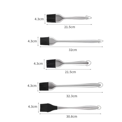 Brosse en silicone et manche inox JFDBGU, l'excellence pour barbecue - 7