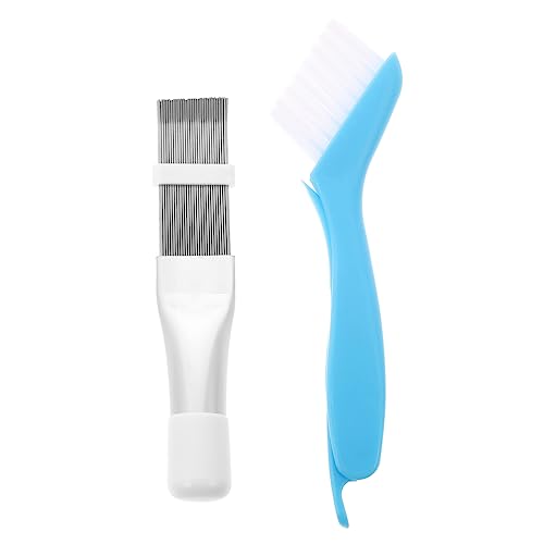IMIKEYA 清掃ブラシ エアコン用 コイルクリーナー フィン整形ツール 入り 不?鋼翅片ブラシ 冷却システム修理用 クーラーコイル清掃用具