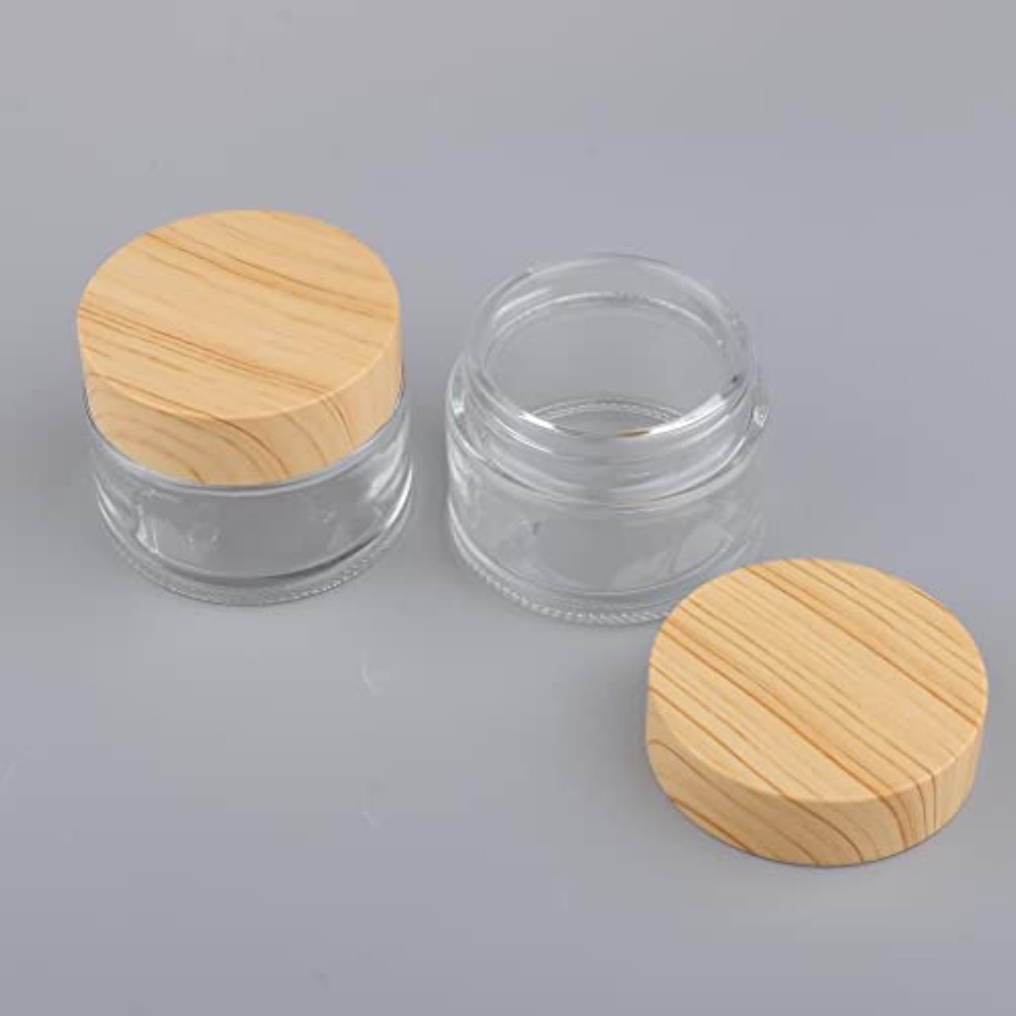5x2 Pcs Clear Makeup Pot Empty Cosmetic Jars