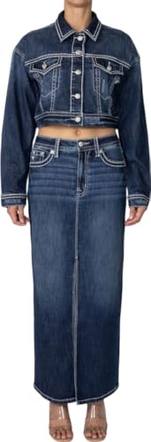 Miss Me - Womens Boyfriend Crop Jeans Jacket