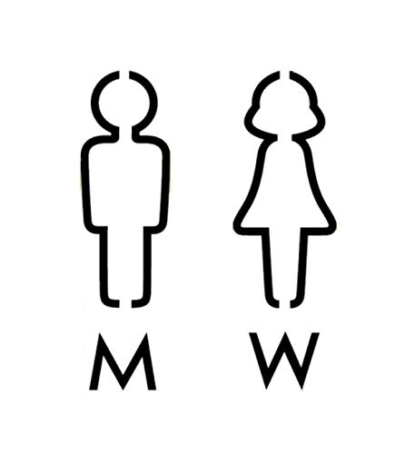 店舗用ステッカーセット (トイレマーク)