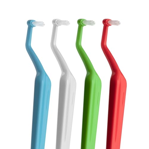 TePe Pack of 1 Universal Care Angled Soft-Bristle Toothbrush, Small-Head Orthodontic Toothbrush