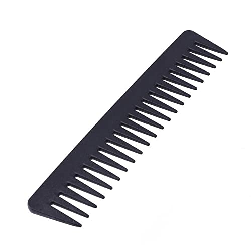 Kamm, Haarpflege, Kamm mit Breiten Zinken, Haarbürste, antistatischer Kamm aus Kohlefaser, professionelles, hitzebeständiges Haarstyling-Tool für Männer und Frauen, schwa