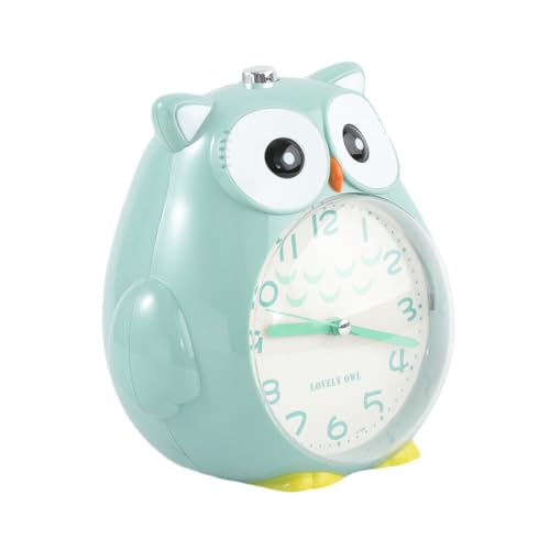 TOGEVAL Reloj de Alarma Infantil Forma de con y para Escritorio Diseño y Silencioso para Estudiantes Batería