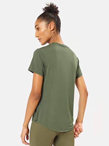 Image of CULT Solid Active T-Shirt with Logo | Women's Gym T-Shirts | Lightweight | High-Performance Workout Wear