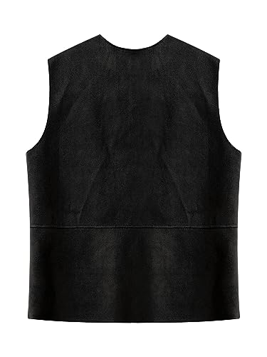 renvena Kids Medieval Lace-Up Vest Boys Girls Halloween V-Neck Sleeveless Dressy Waistcoat4