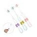 Ipetboom 3pcs Sided Youth Toothbrush for Girls Boys and Girls Manual Toothbrush Cup Holder Soft Bristles Cute Design for Boys and Brushing
