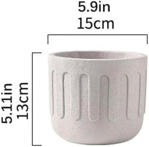 Pots de fleurs amusants avec trous de drainage pour plante bureau simple