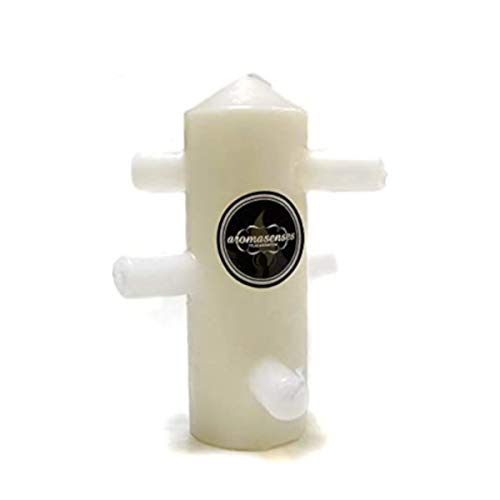 Aromasenses - Velón 7 Mechas Blanco - 15 cm x 6 cm - Rituales