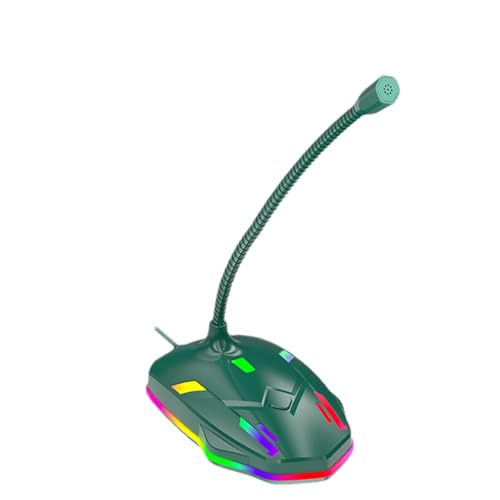 Genérico Microphone d'ordinateur USB, Microphone de PC, Microphone à condensateur pour PC, Microphone USB pour conférence, Plug & Play, Cou réglable à 360 degrés, Technologie Canc