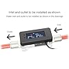 LICAEVEY Aluminum Alloy & Acrylic Digital Flow Meter Alarm with Temperature Monitoring, High & Low RPM Alerts for PC Water Cooling Systems (12 to 24V) #3