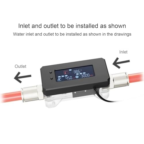 Débitmètre de refroidissement par eau Dpofirs avec indicateur numérique et alarme de température - 4